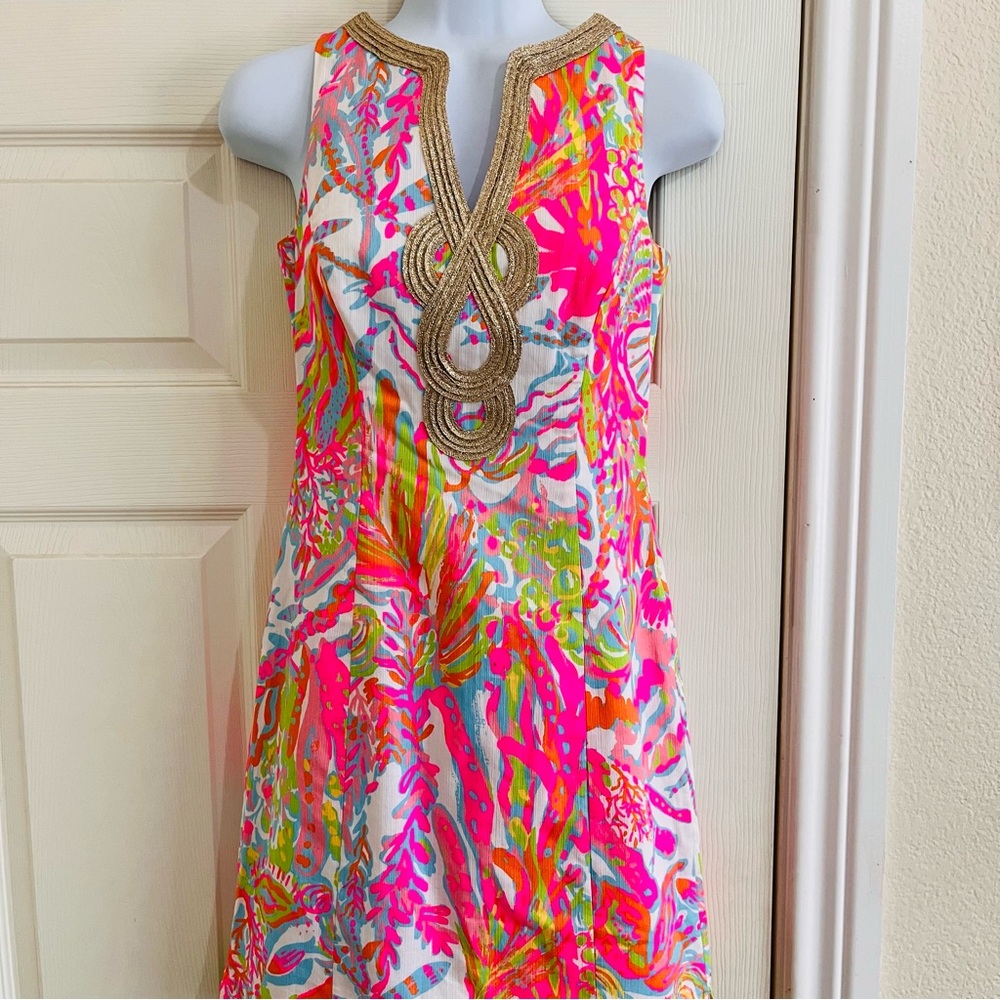 Lilly Pulitzer Pink and White Janice Dress